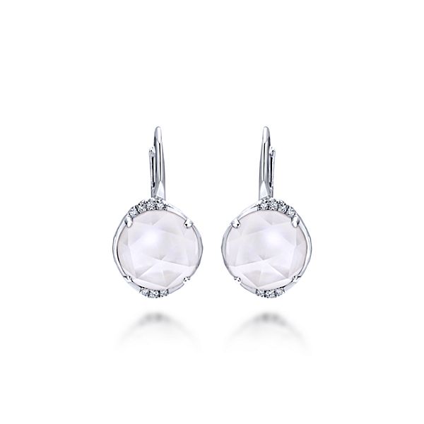 Sterling Silver Rock Crystal Drop Earrings
