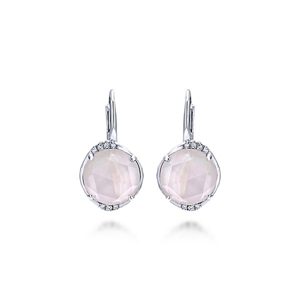Sterling Silver Rock Crystal Drop Earrings